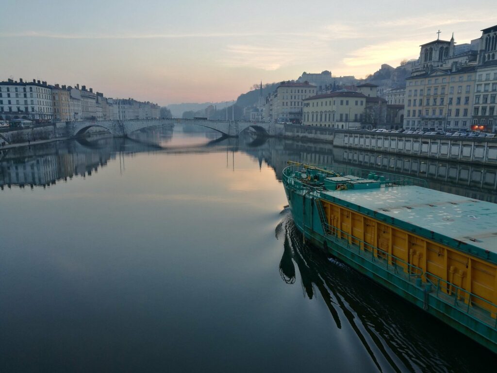 Vue de Lyon, ville du salon